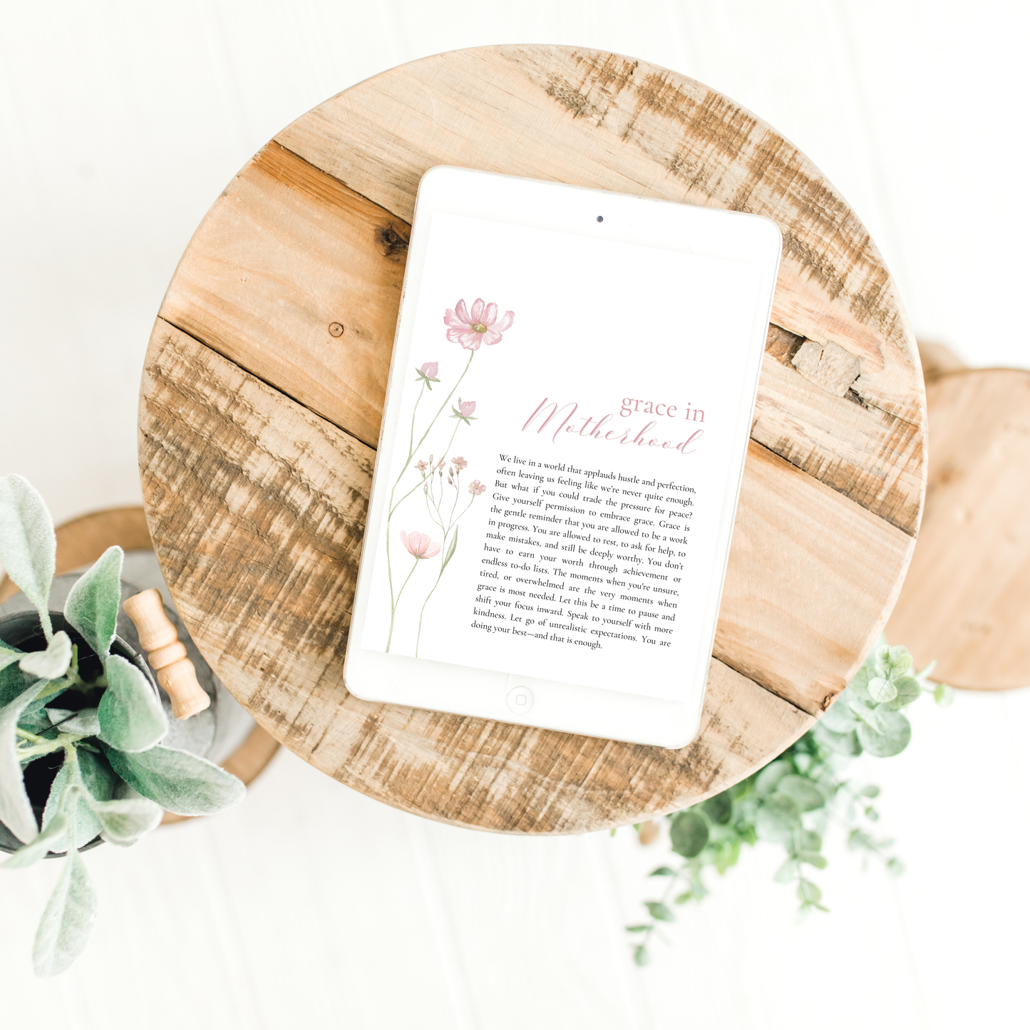 "More Than Mama" Guided Journal – Printable 7x9 Self-Reflection Journal for Moms (Digital Download)