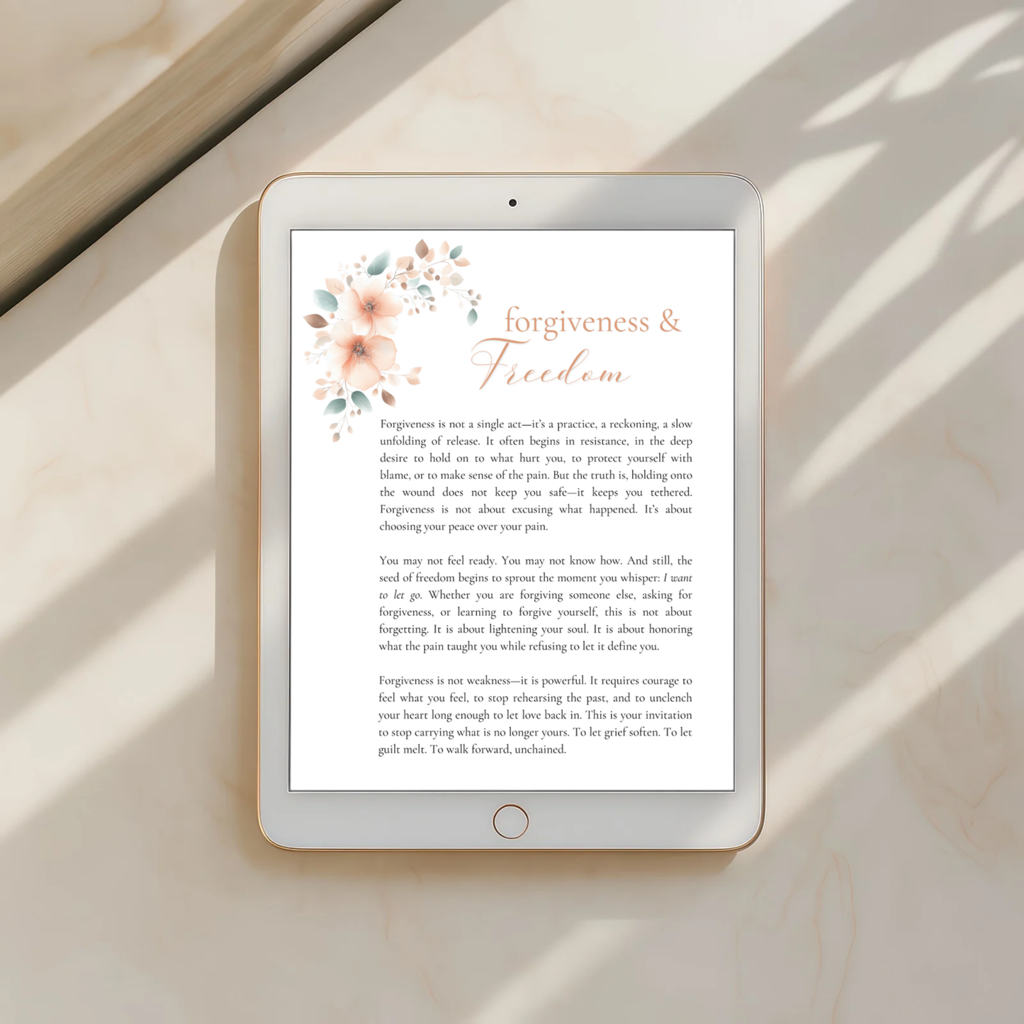 "Becoming Her" Guided Journal – Printable 7x9 Self-Reflection Journal for Women (Digital Download)