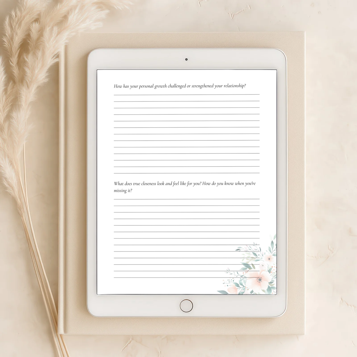 "More Than a Wife" Guided Journal – Printable 7x9 Self-Reflection Journal for Wives (Digital Download)