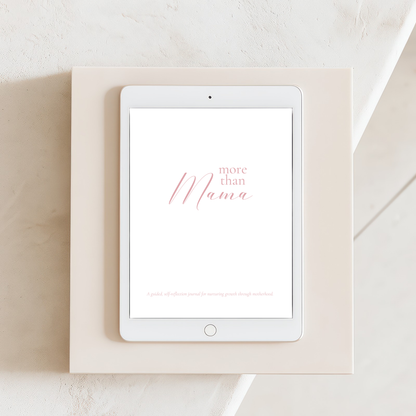 "More Than Mama" Guided Journal – Printable 7x9 Self-Reflection Journal for Moms (Digital Download)