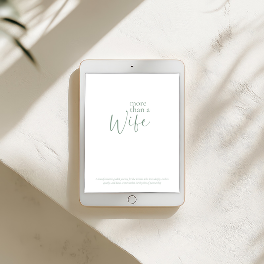 "More Than a Wife" Guided Journal – Printable 7x9 Self-Reflection Journal for Wives (Digital Download)