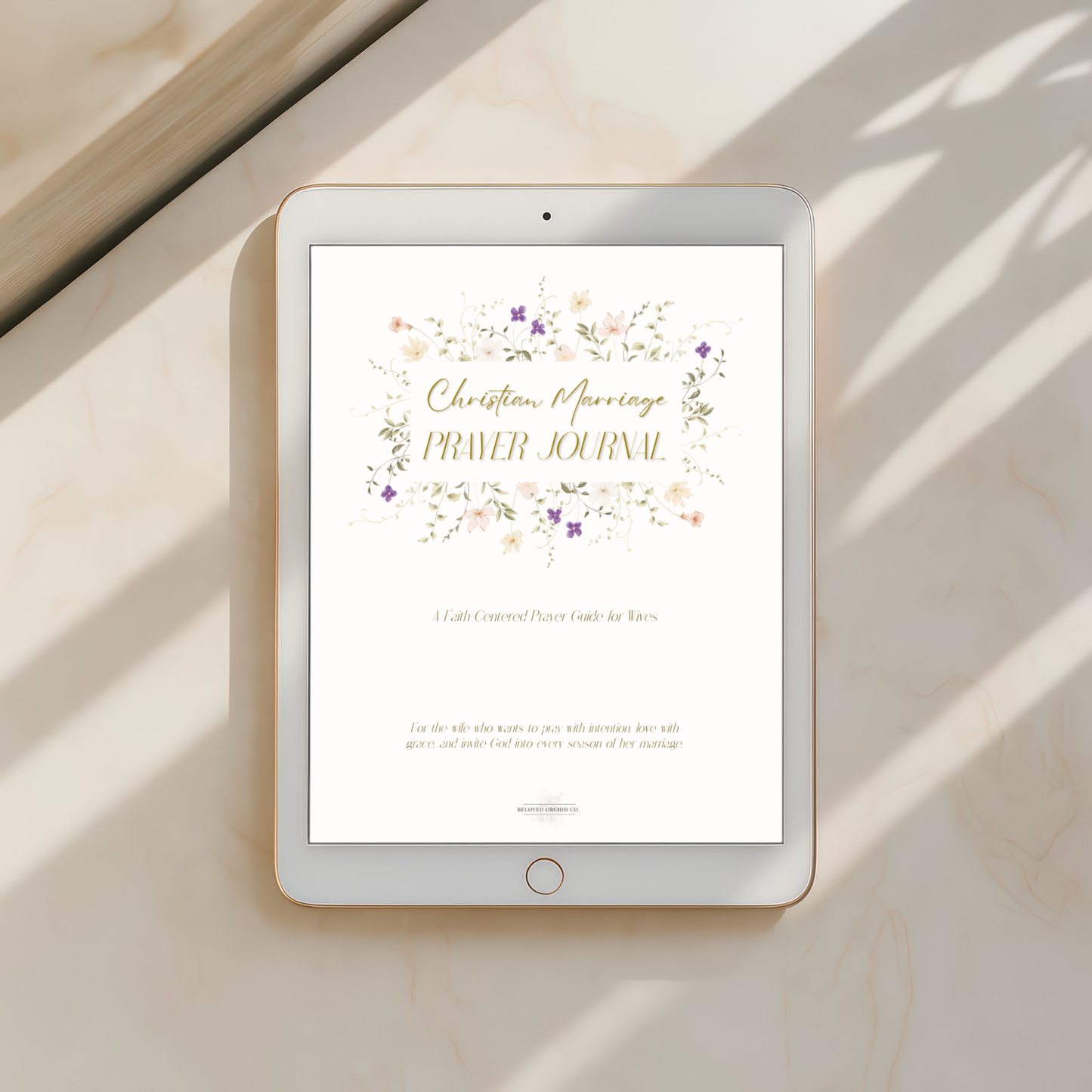 "Christian Marriage Prayer Journal" - A Printable Faith-Centered Prayer Guide for Wives (Digital Download)