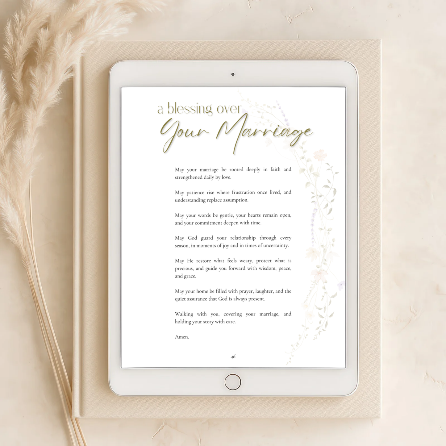 "Christian Marriage Prayer Journal" - A Printable Faith-Centered Prayer Guide for Wives (Digital Download)