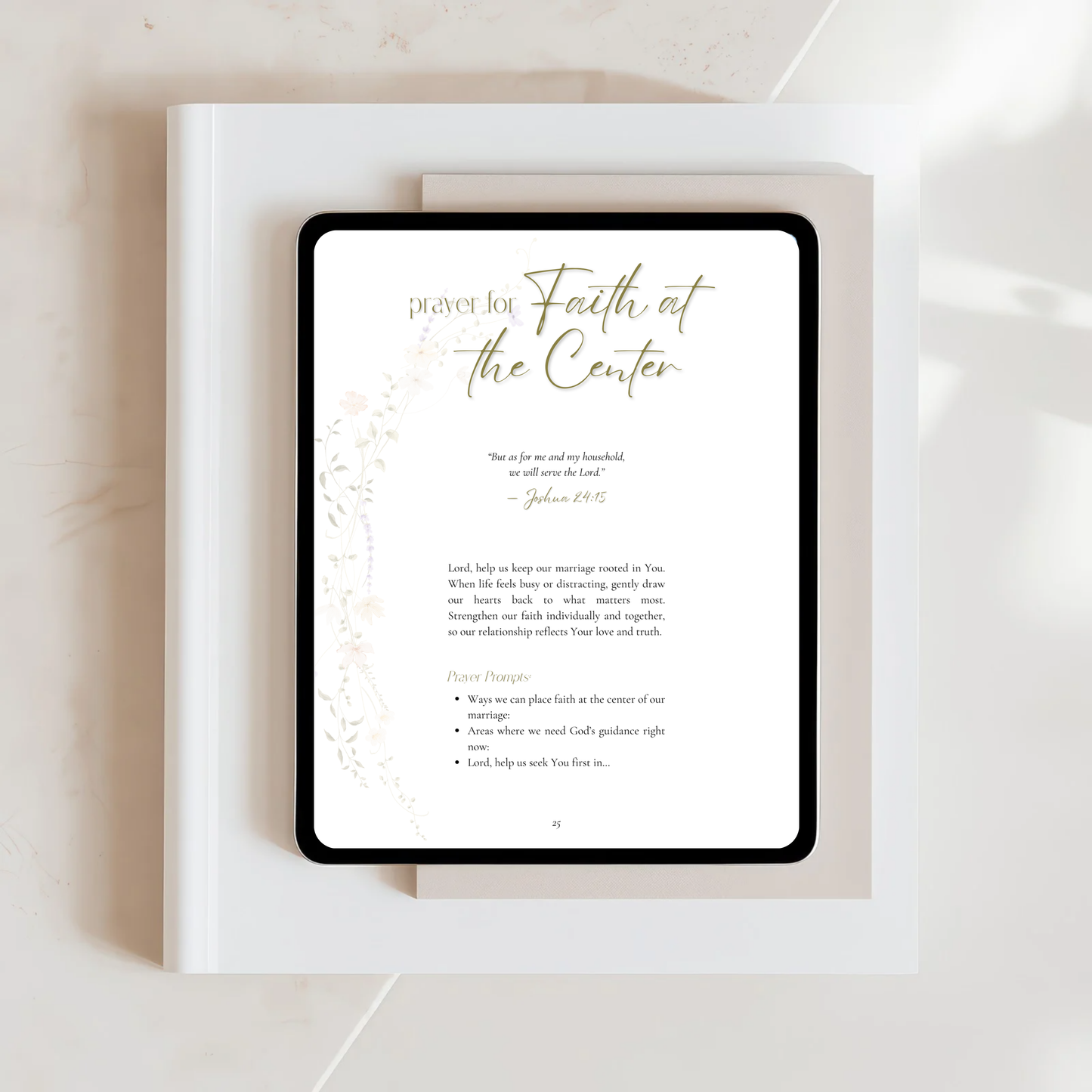 "Christian Marriage Prayer Journal" - A Printable Faith-Centered Prayer Guide for Wives (Digital Download)