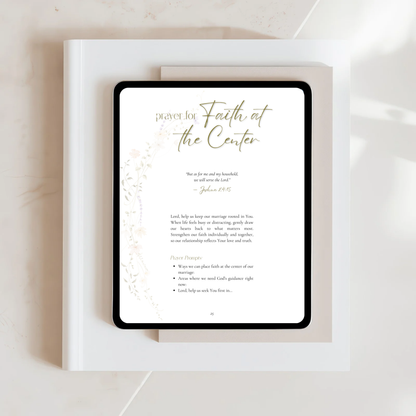 "Christian Marriage Prayer Journal" - A Printable Faith-Centered Prayer Guide for Wives (Digital Download)