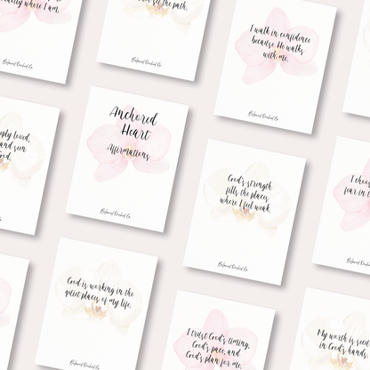 Digital Anchored Heart Affirmation Cards (Free Printable Download)