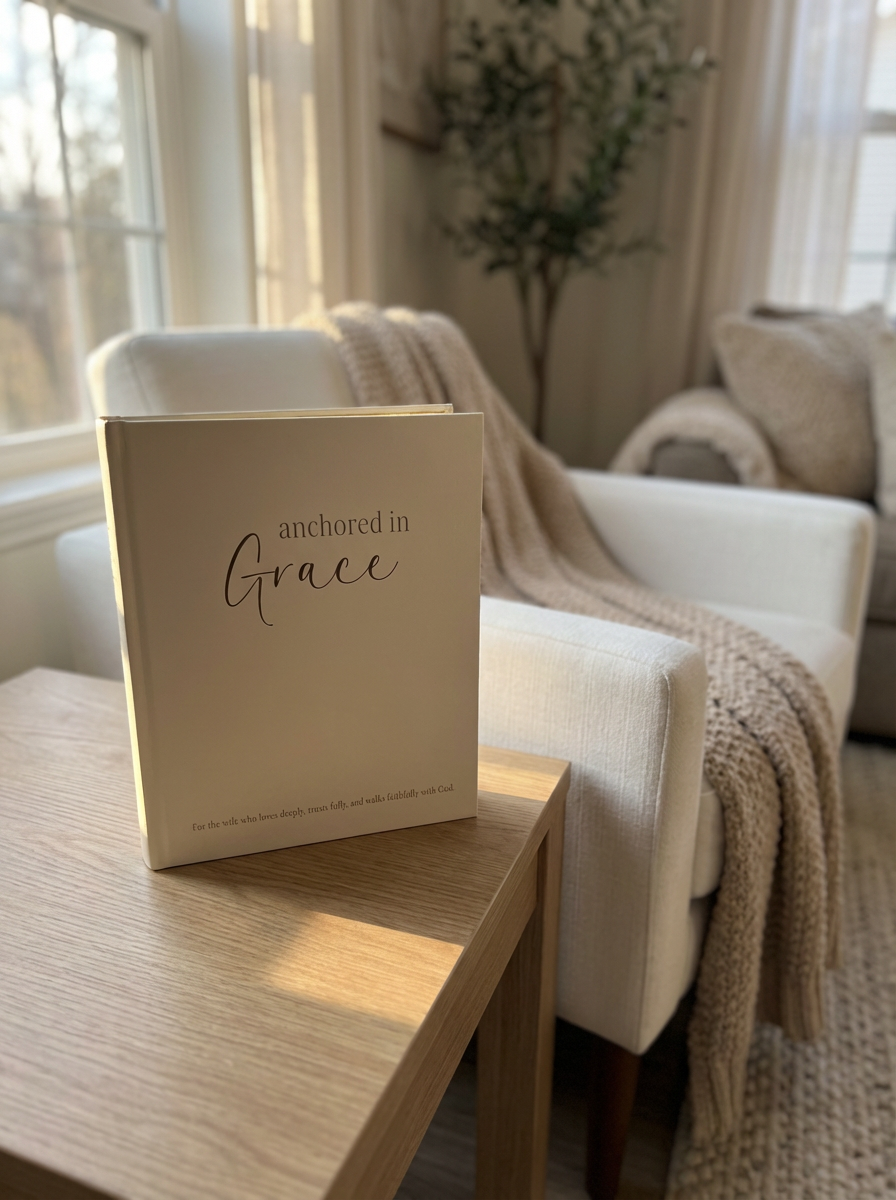 Anchored in Grace – Premium Hardcover Guided Journal for Wives (Pre-Order)
